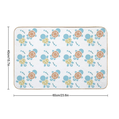 Poke Tiny Turtles Bath Mat