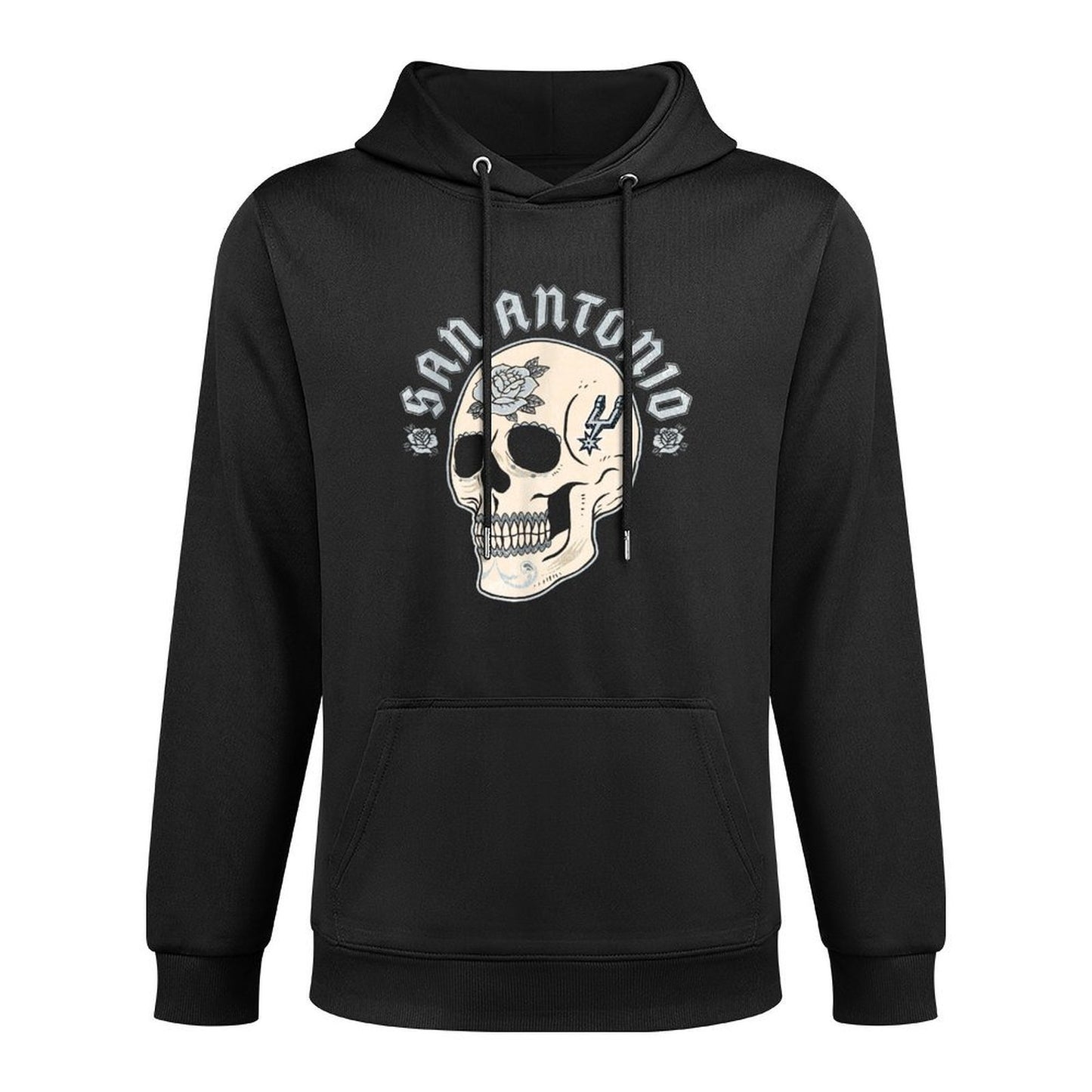 NBA San Antonio Spurs Halloween Floral Skull Shape Retention Hoodie