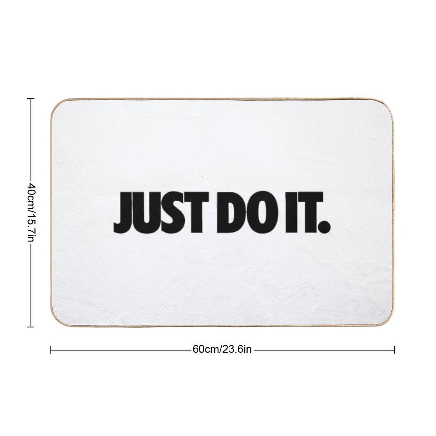 Nike Just Do It.  Slip-Resistant Bath Mat