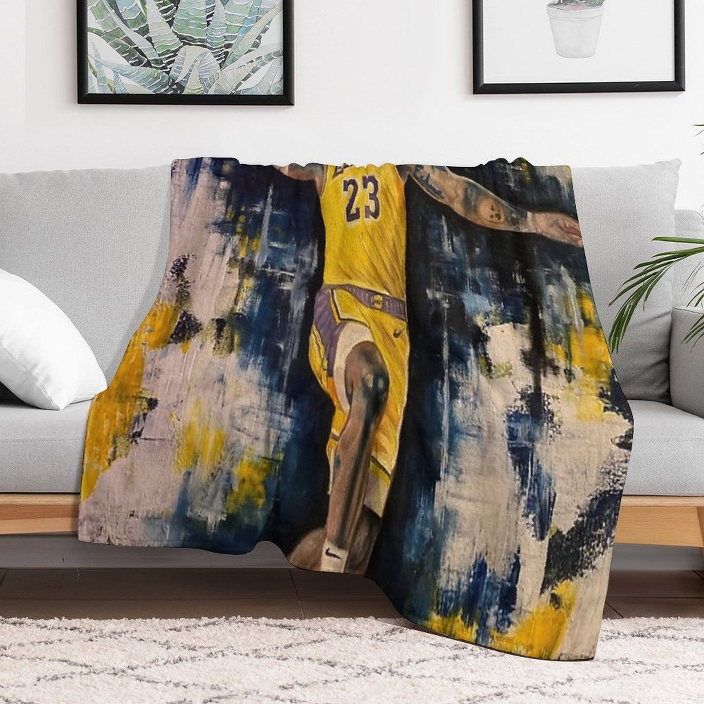 Lebron Dunk Throw Blanket
