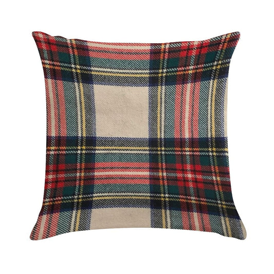 Stewart Dress Tartan - Pattern Soft Ultra-Soft Texture Throw Pillow