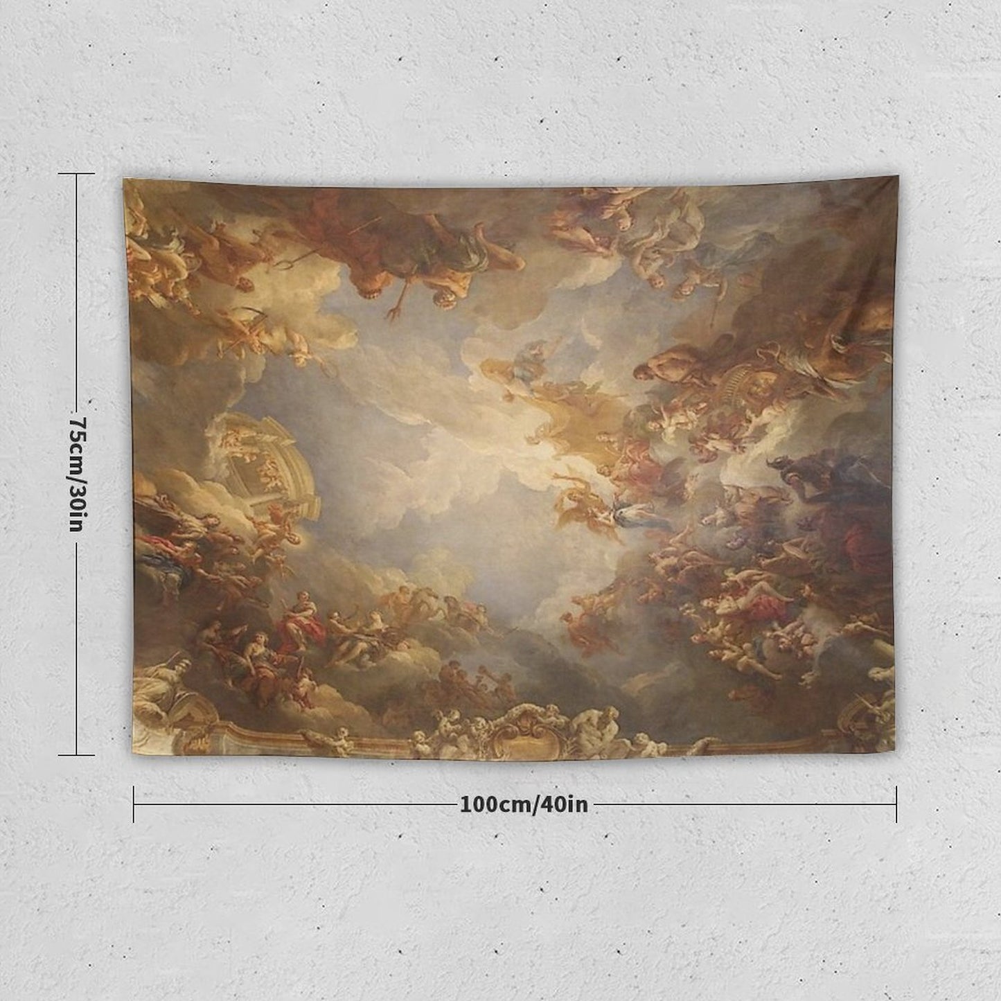 Brown Ceiling at Versailles Renaissance Panting Tapestry