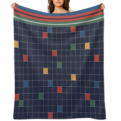 Classic 80s-Style Bedding Throw Blanket