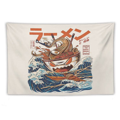 The Great Ramen Off Kanagawa Tapestry