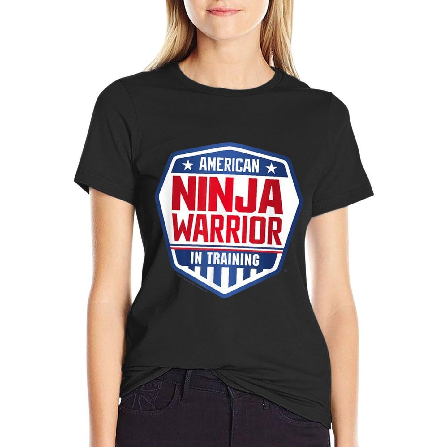 American Ninja Warrior In Training  Oversized Silhouette T-Shirt