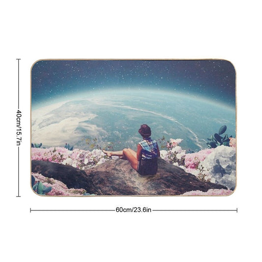 My World Blossomed When I Loved You  Pet-Safe Bath Mat