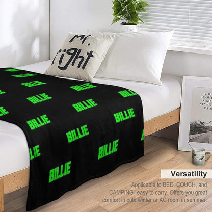 Neon Billie (black Bg) Throw Blanket