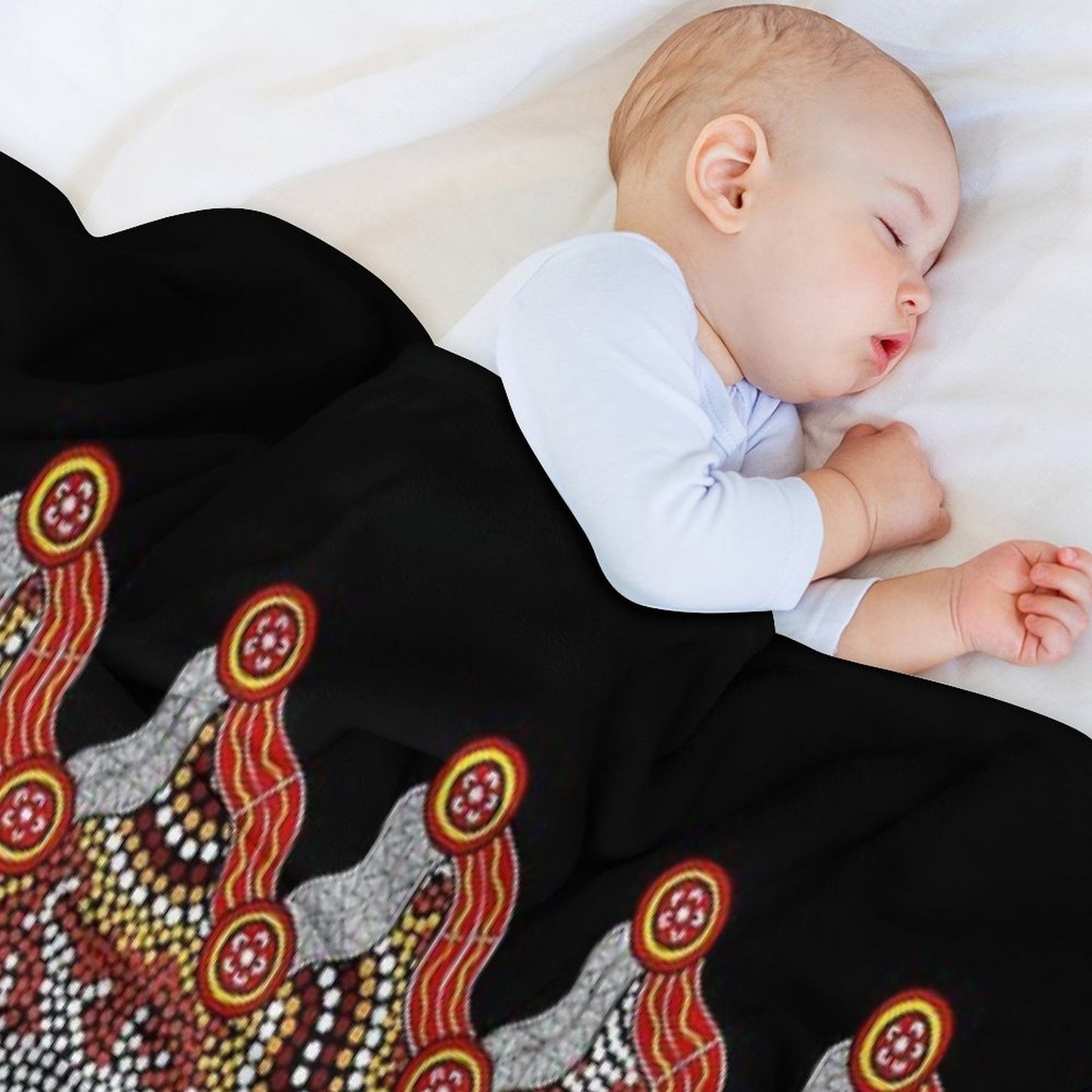 Aboriginal Art Authentic – Travels Throw Blanket