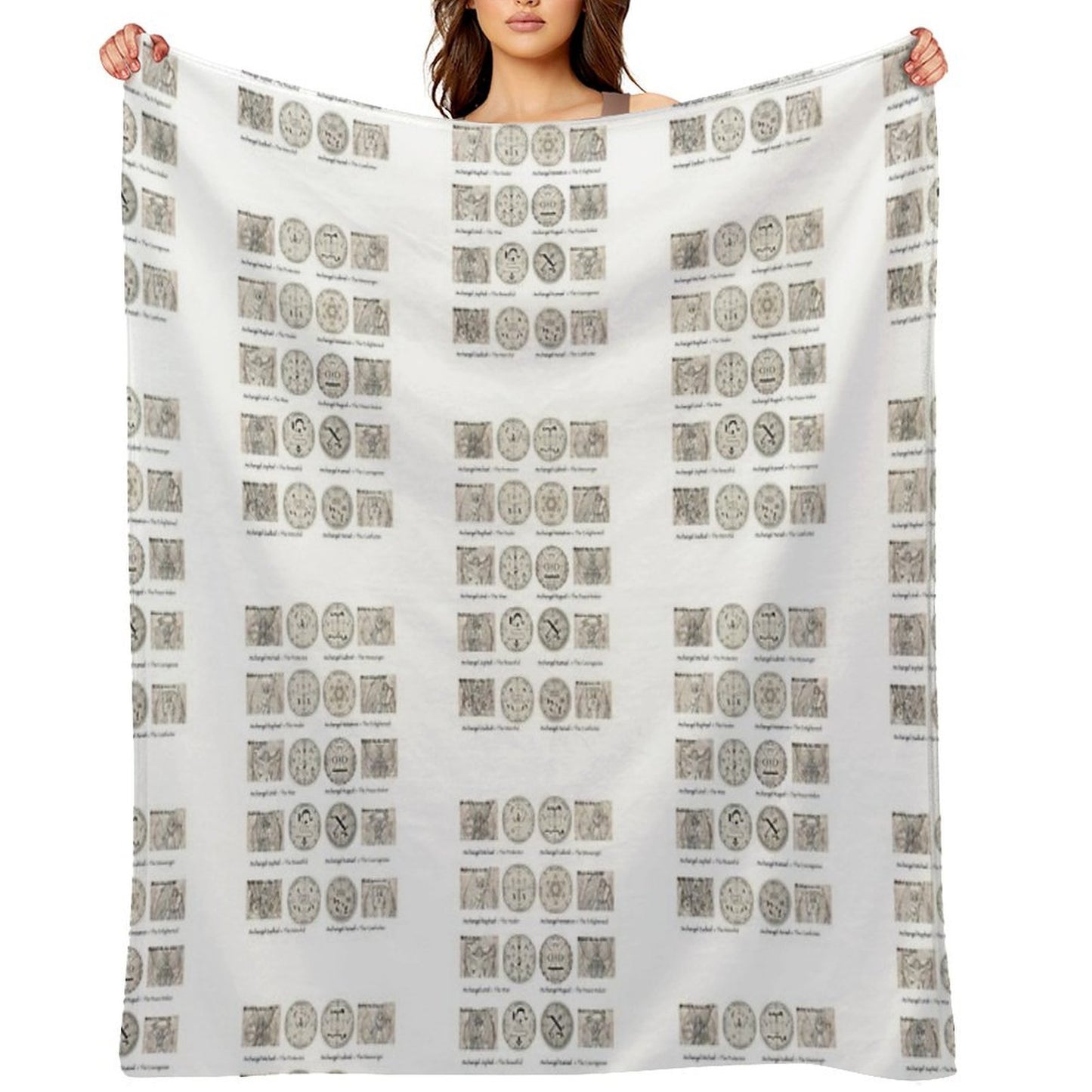 The Watchers - The Archangels Throw Blanket