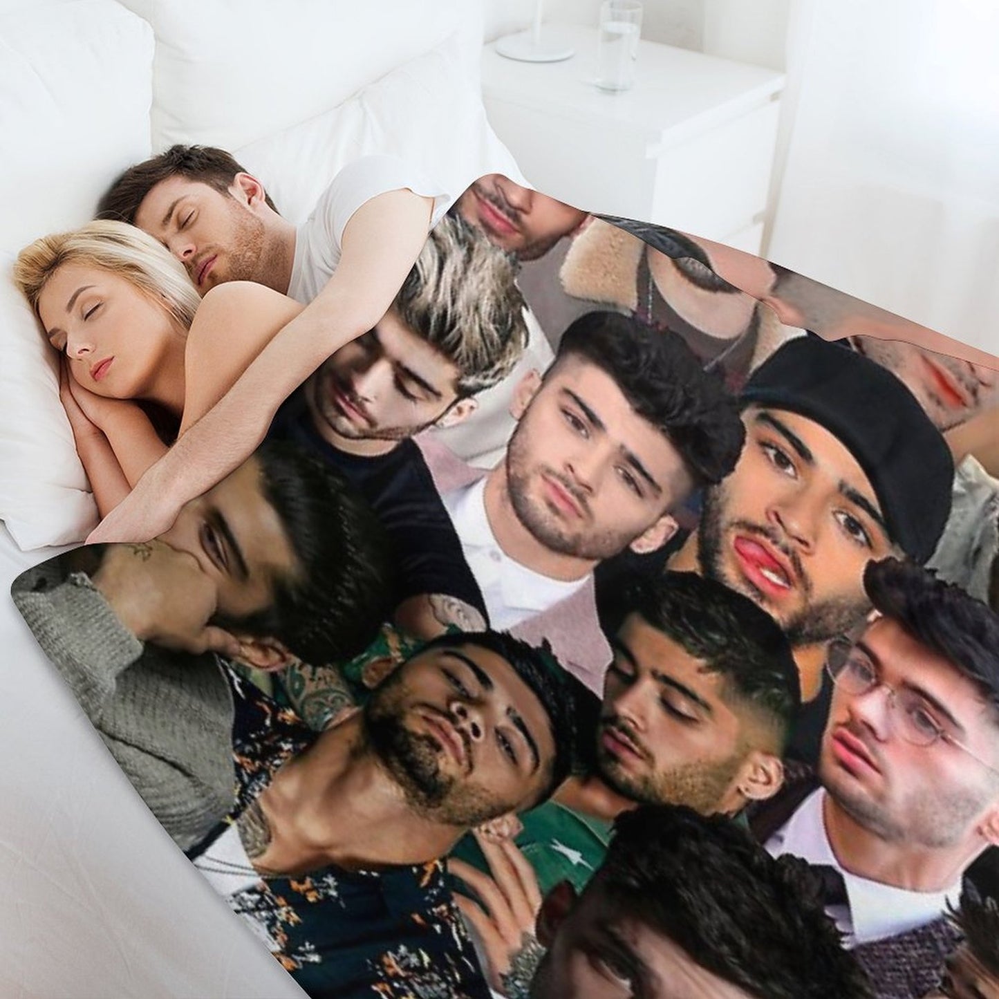 ZaynMalik Photo Collage Throw Blanket