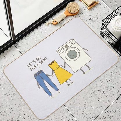 Let's Go for A Spin! Bath Mat