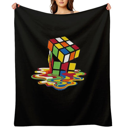 Rubick's Cube Throw Blanket