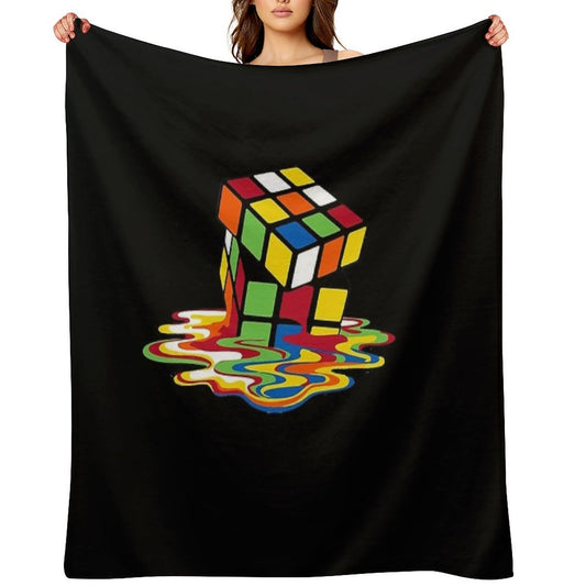 Rubick's Cube Throw Blanket