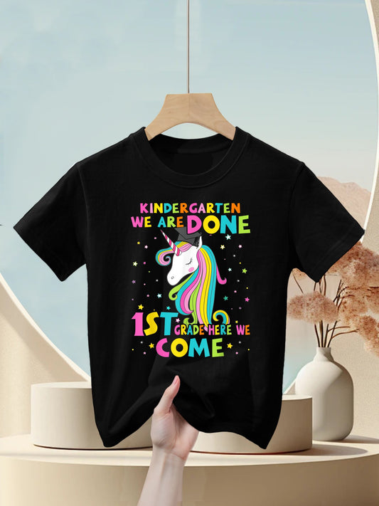 Kindergarten Graduation Magical Unicorn Gift Kids T-Shirt