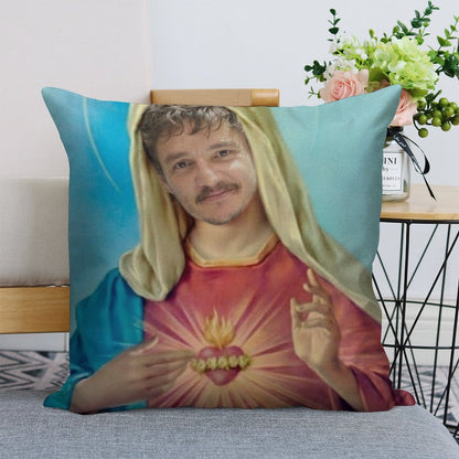 I Believe in Pedro Pascal Linen Throw Pillow Cover