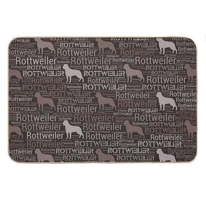 Rottweiler  - Metzgerhund Pattern Bath Mat