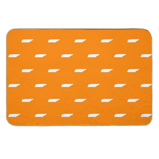 Tennessee  Orange Small Print Bath Mat
