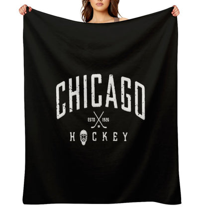Chicago Blackhawks Hockey Throw Blanket