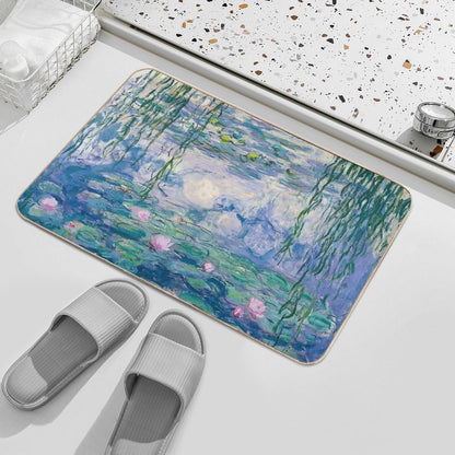 Water Lilies Claude Monet Fine Art Bath Mat