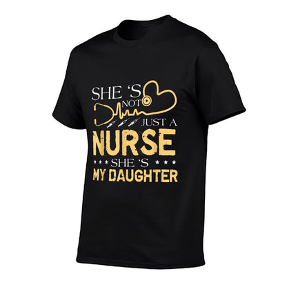 My Daughter Is A Nurse Proud Nurse&#39;s Mom Dad RN LPN Family T-Shirt