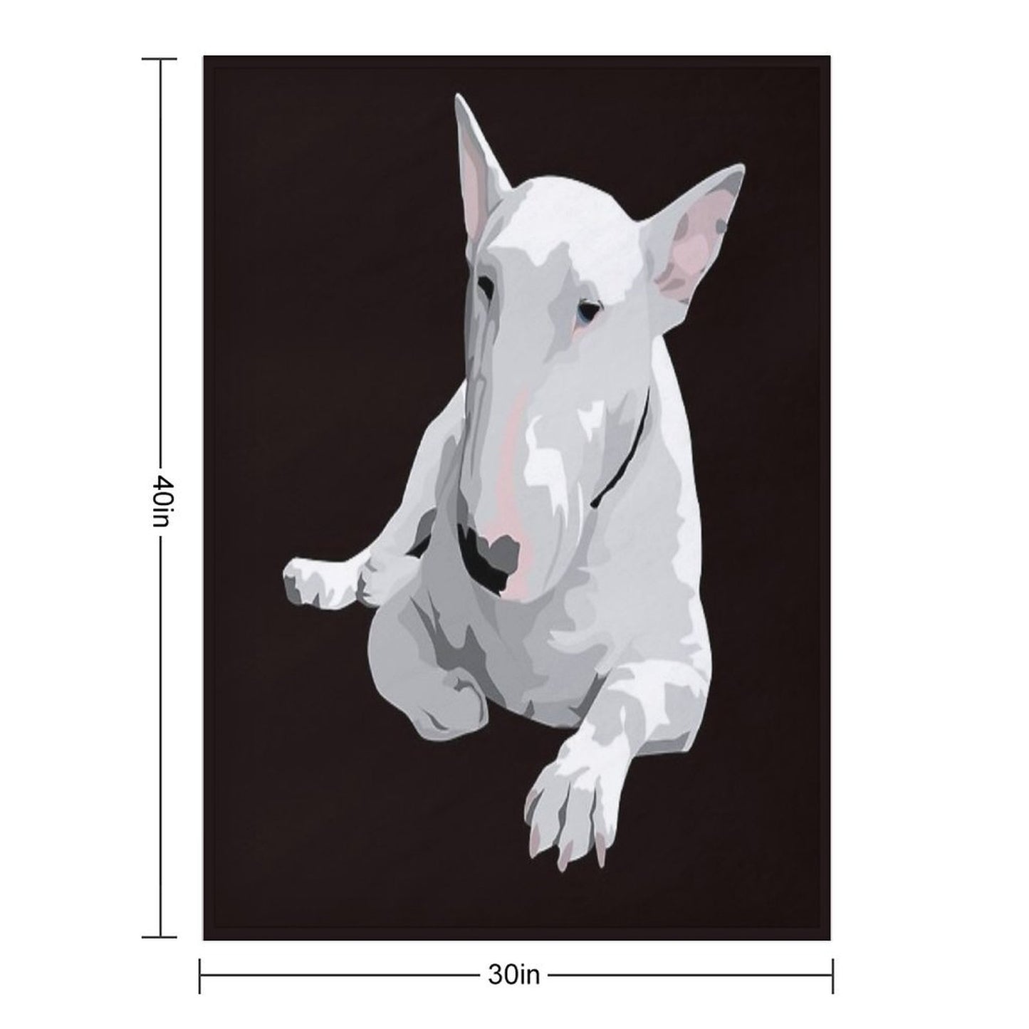 English Bull Terrier Throw Blanket