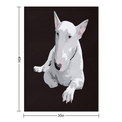 English Bull Terrier Throw Blanket