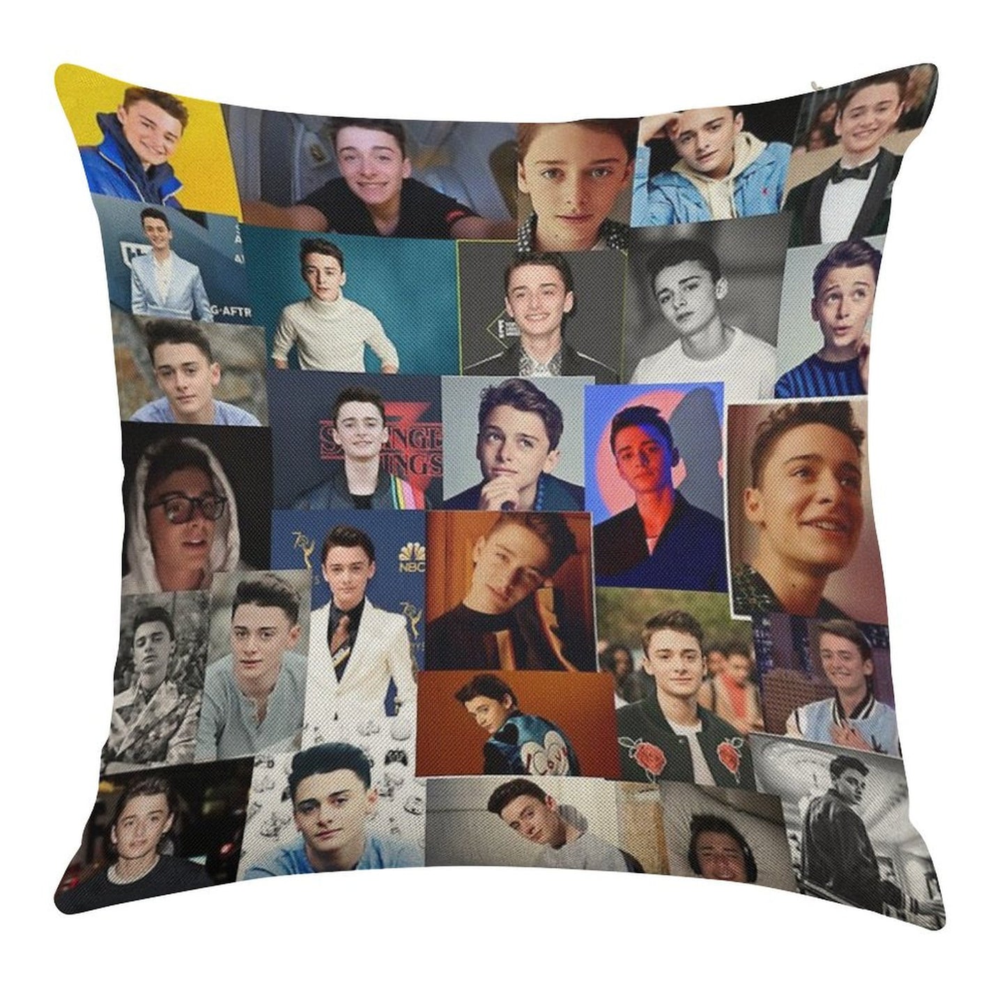 Noah Schnapp Linen Throw Pillow Cover