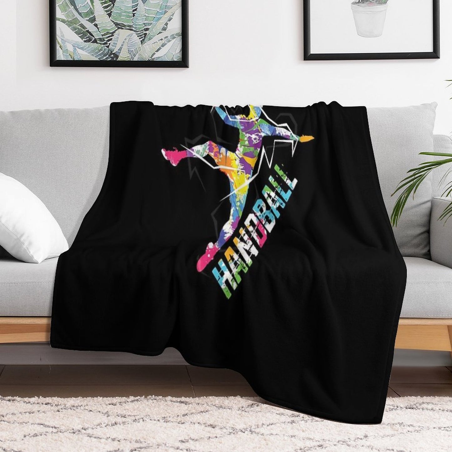 Handball Throw Blanket