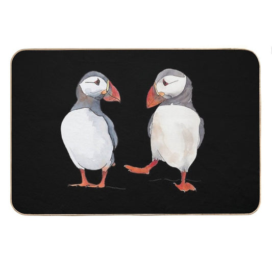 Pssstt... Wanna Dance Sweet Puffin Friends Bath Mat