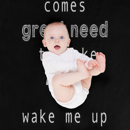 with Great Power Come The Great Need to Take A Nap Throw Blanket