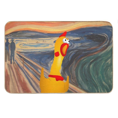 Rubber Chicken Scream Bath Mat