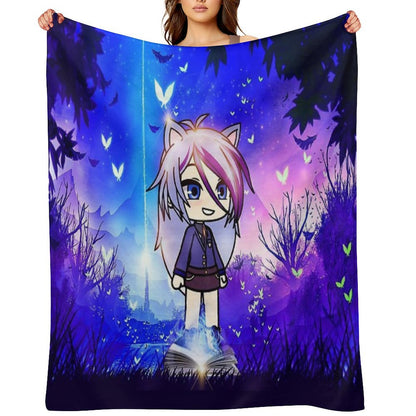 Gacha Life in The Magic Forest Throw Blanket