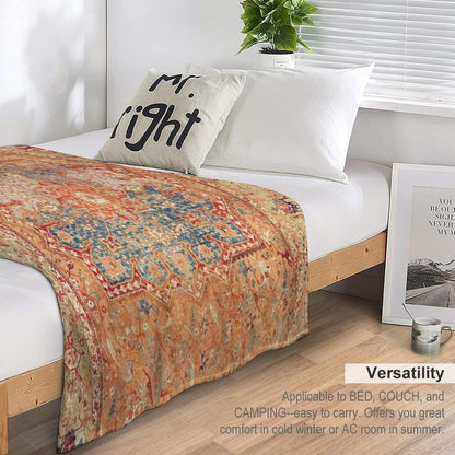 16th Century Persian Carpet Print Throw Blanket