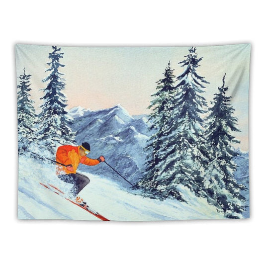 Skiing - The Clear Leader Tapestry