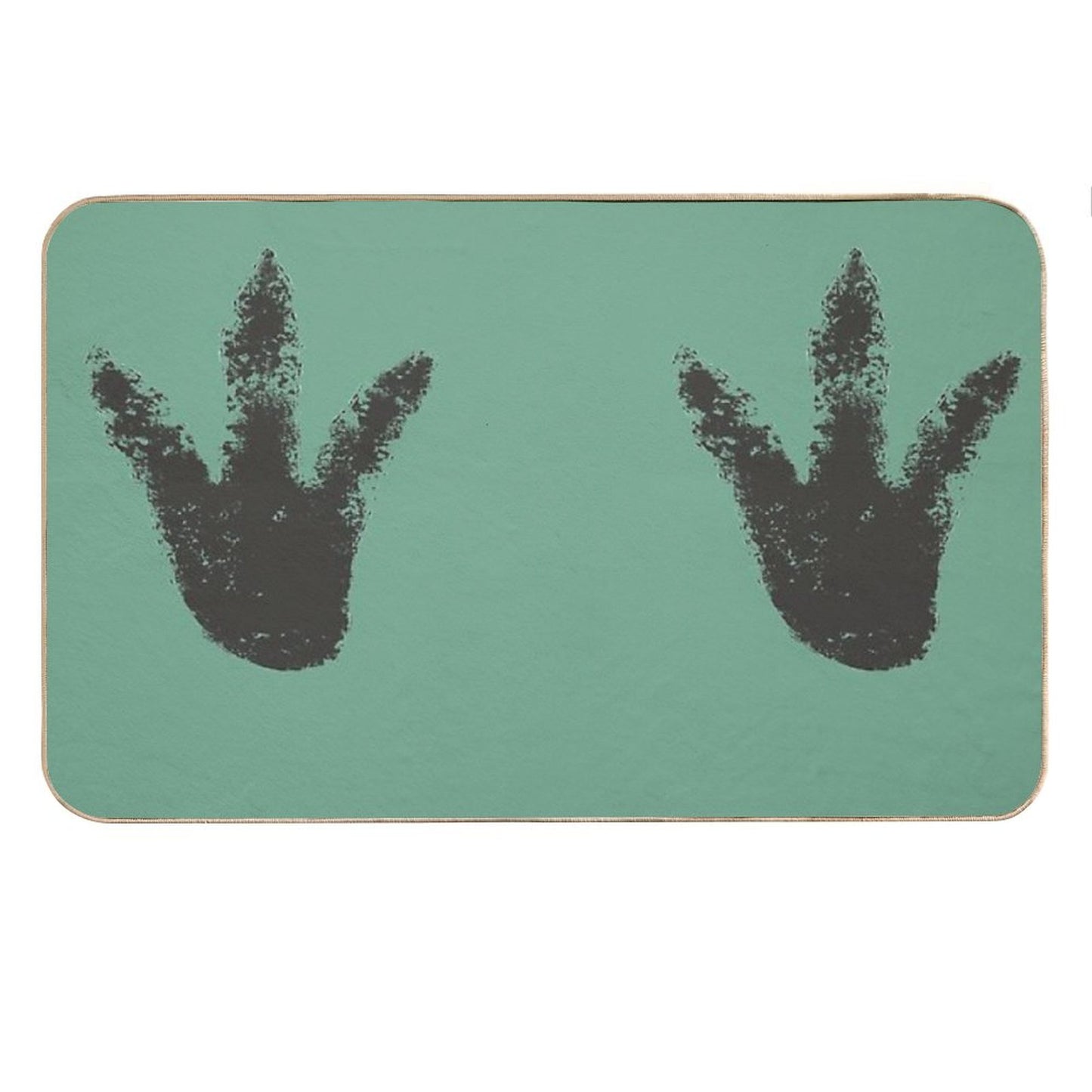 Big Foot Dinosaur Foot Print Design Bath Mat