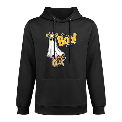 Cute Giraffe Boo Halloween Love Zoo Animal Men Women Kids Casual Wear Hoodie