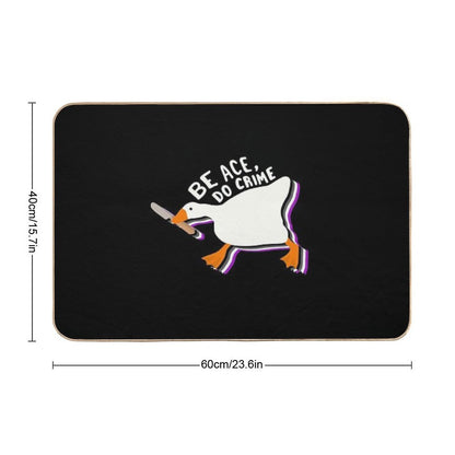 Be Ace Do Crime Goose Bath Mat