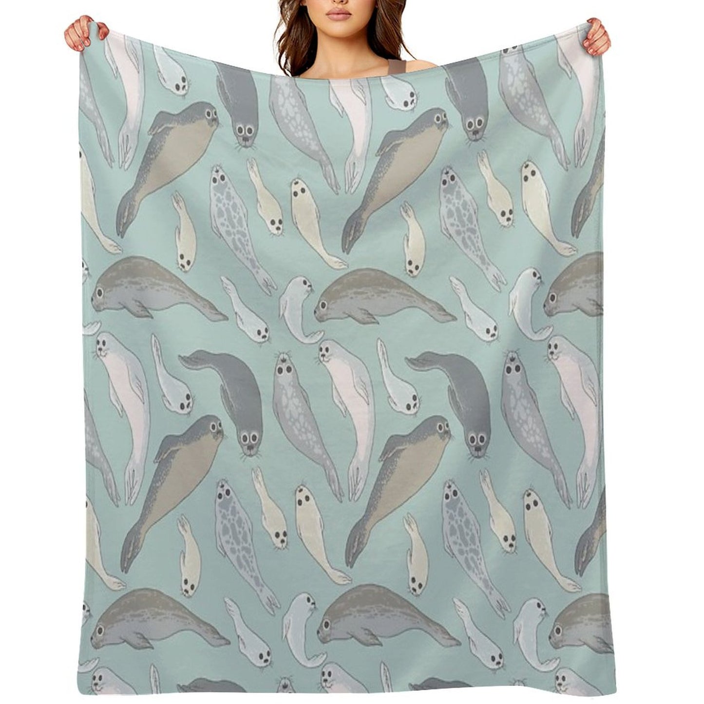 Seals Throw Blanket