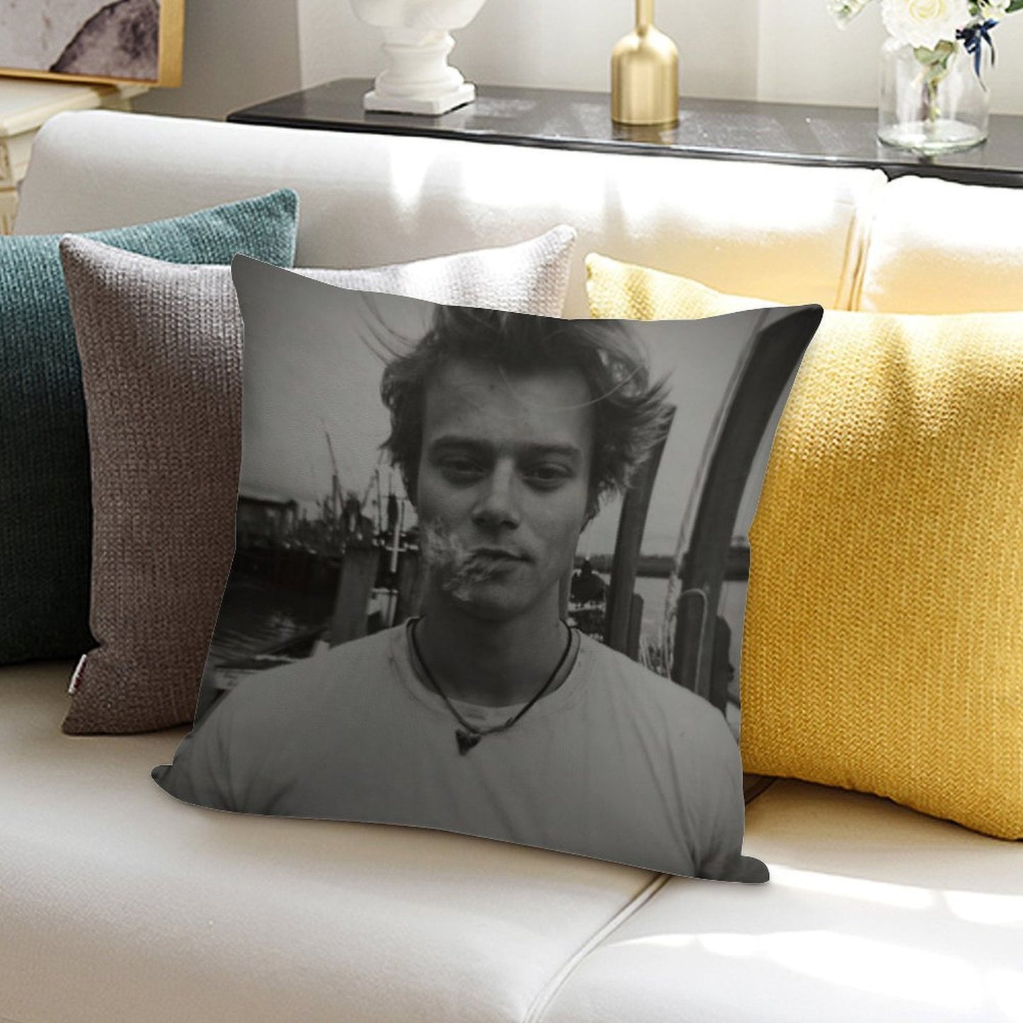 JJ Rudy Pankow Outer Banks Netflix Soft Home Decor Throw Pillow