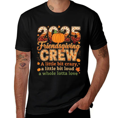 Squad Turkey Friends Thanksgiving 2025 Friendsgiving Crew  Eco-friendly Material T-Shirt
