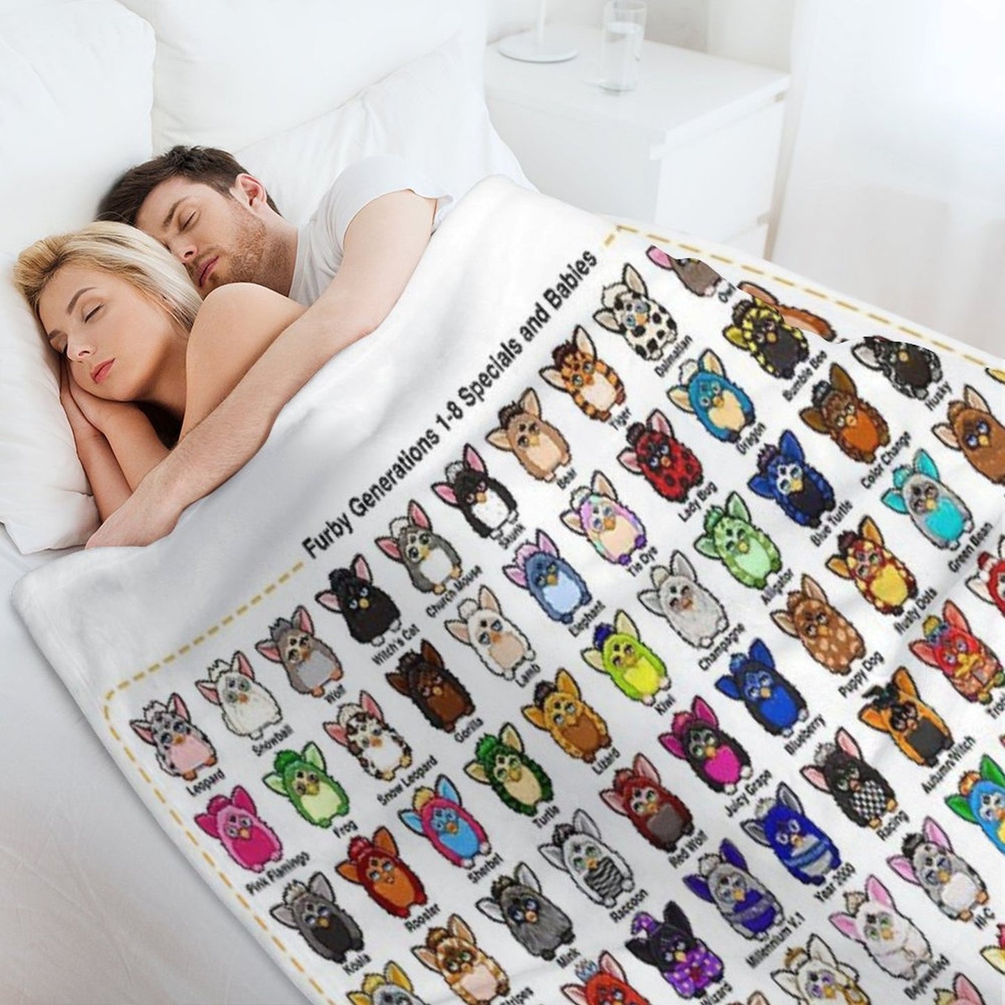 Furby Collection Throw Blanket