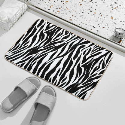 Beautiful Zebra Skin Bath Mat