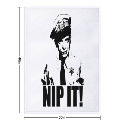 Andy Griffith Show T-ShirtBarney Fife - Nip It! Throw Blanket
