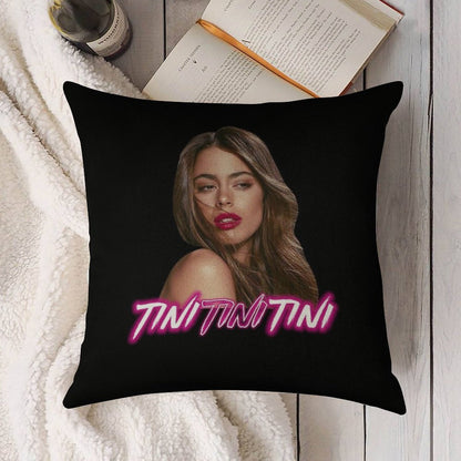 Tini Tini Tini Linen Throw Pillow Cover