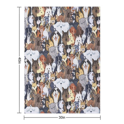 Pupper Party Throw Blanket