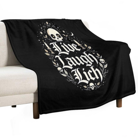 Live, Laugh, Lich Throw Blanket