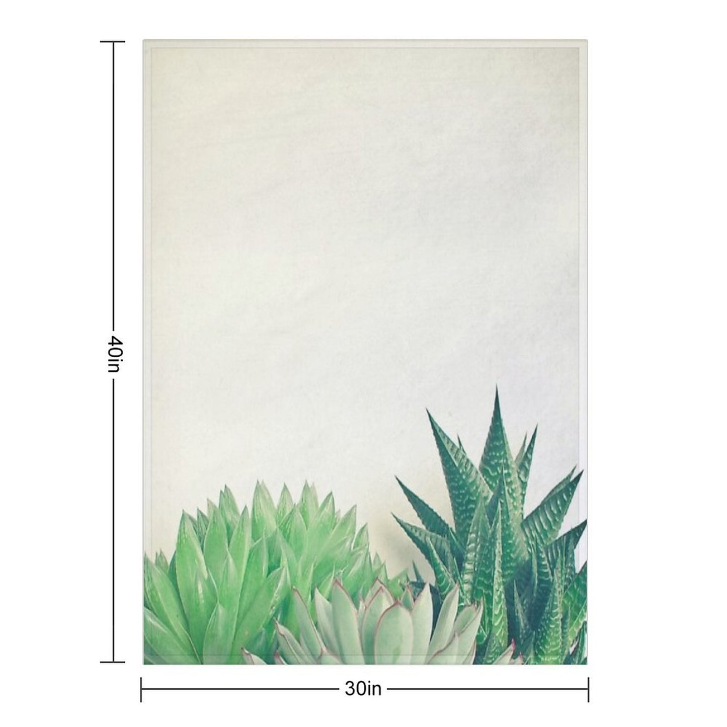 Succulent Forest Throw Blanket