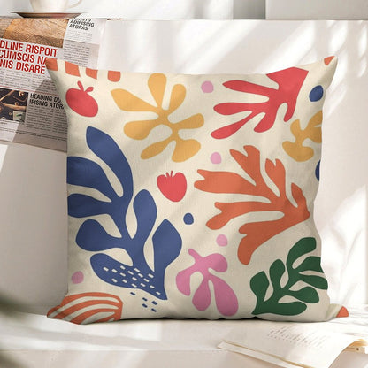 Matisse Flowers Art Linen Throw Pillow Cover