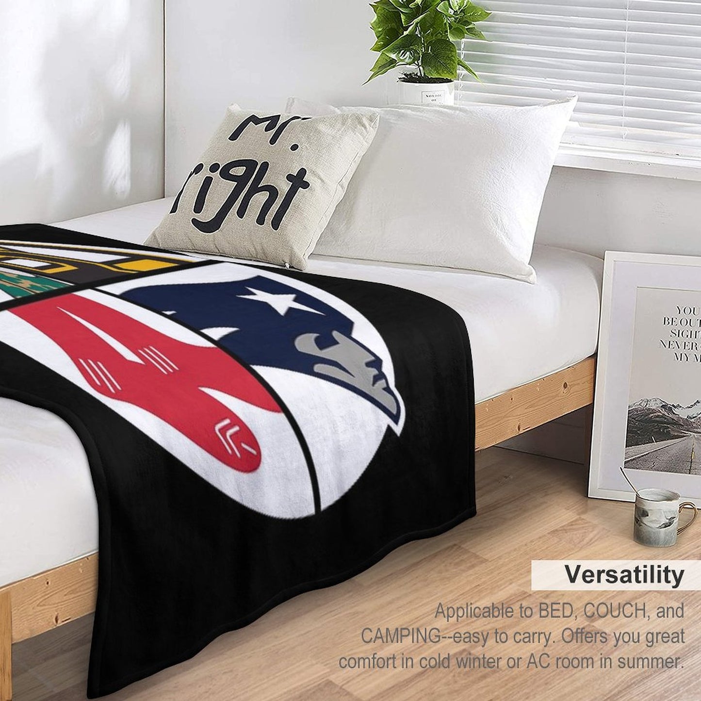 Boston Sports Throw Blanket