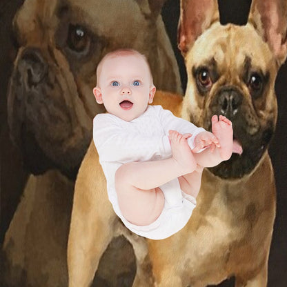 French Bulldog -Frenchie Dog Throw Blanket